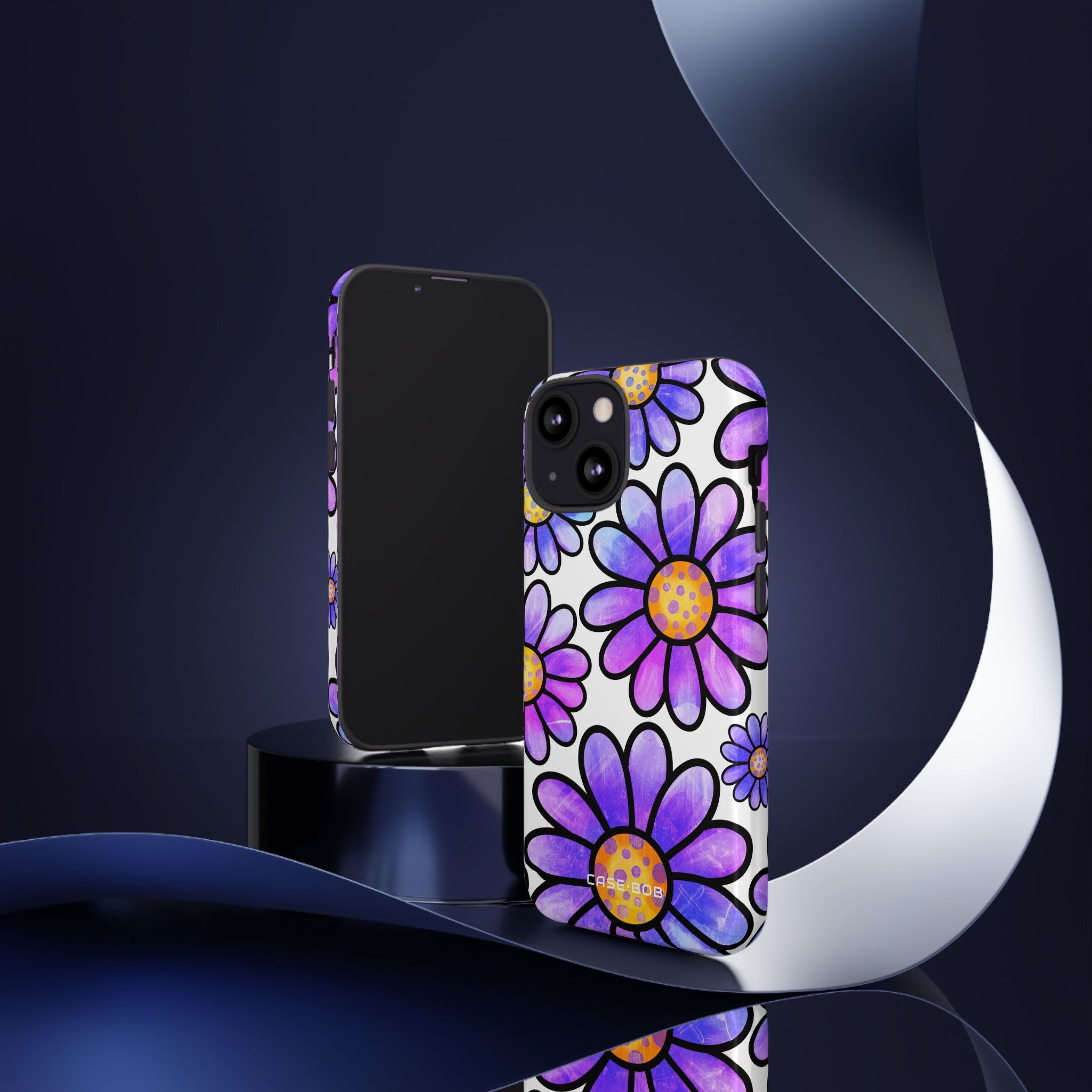 Polka Dot Blooms iPhone 13 Mini Case - Tough