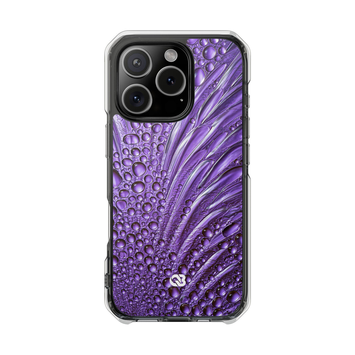 Violet Liquid Gel · Clear Impact Magnetic Phone Case for iPhone · Purple