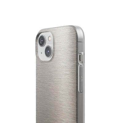 Brushed Silver Alloy · Lite Phone Case for iPhone ·  Silver