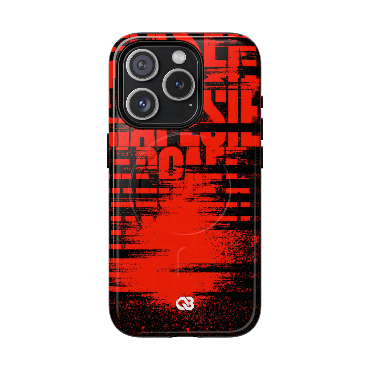 Crimson Redaction · Tough 2.0 Magnetic Phone Case for iPhone · Black