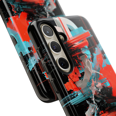 Fragmented Cyber Core · Tough Phone Case for Samsung · Black