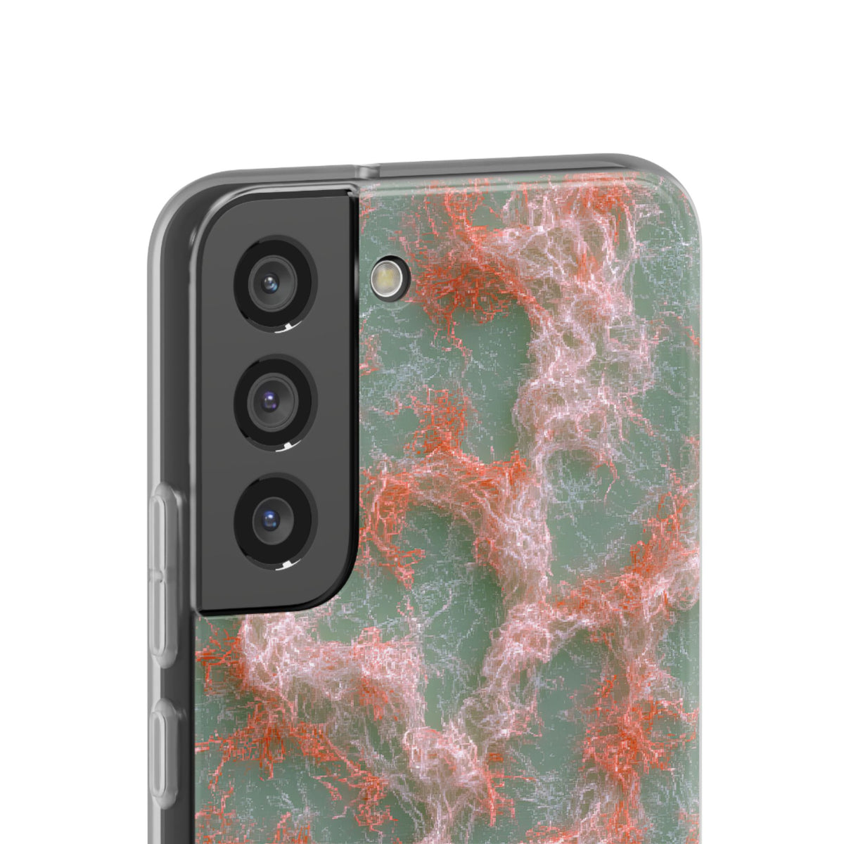 Coral Pixel Matrix · Lite Phone Case for Samsung · Green