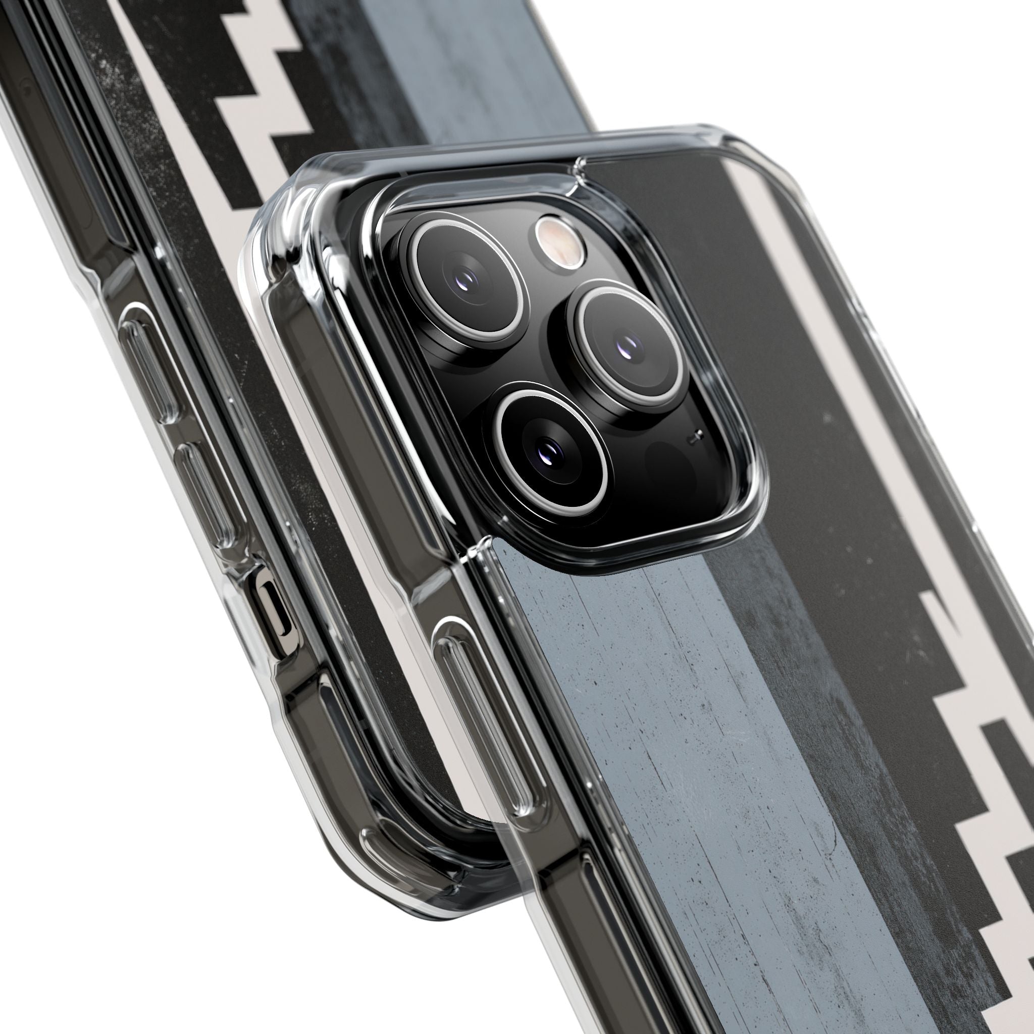 Grey Impact MagSafe Phone Case for iPhone - Industrial Concrete Void