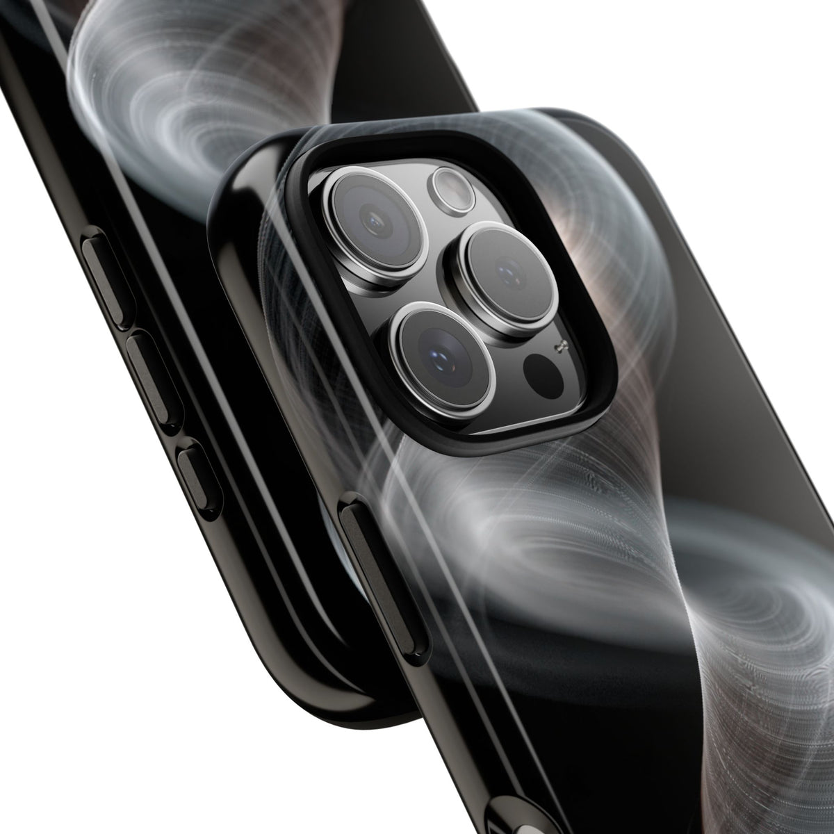 Luminous Vortex · Tough Phone Case for iPhone · Black