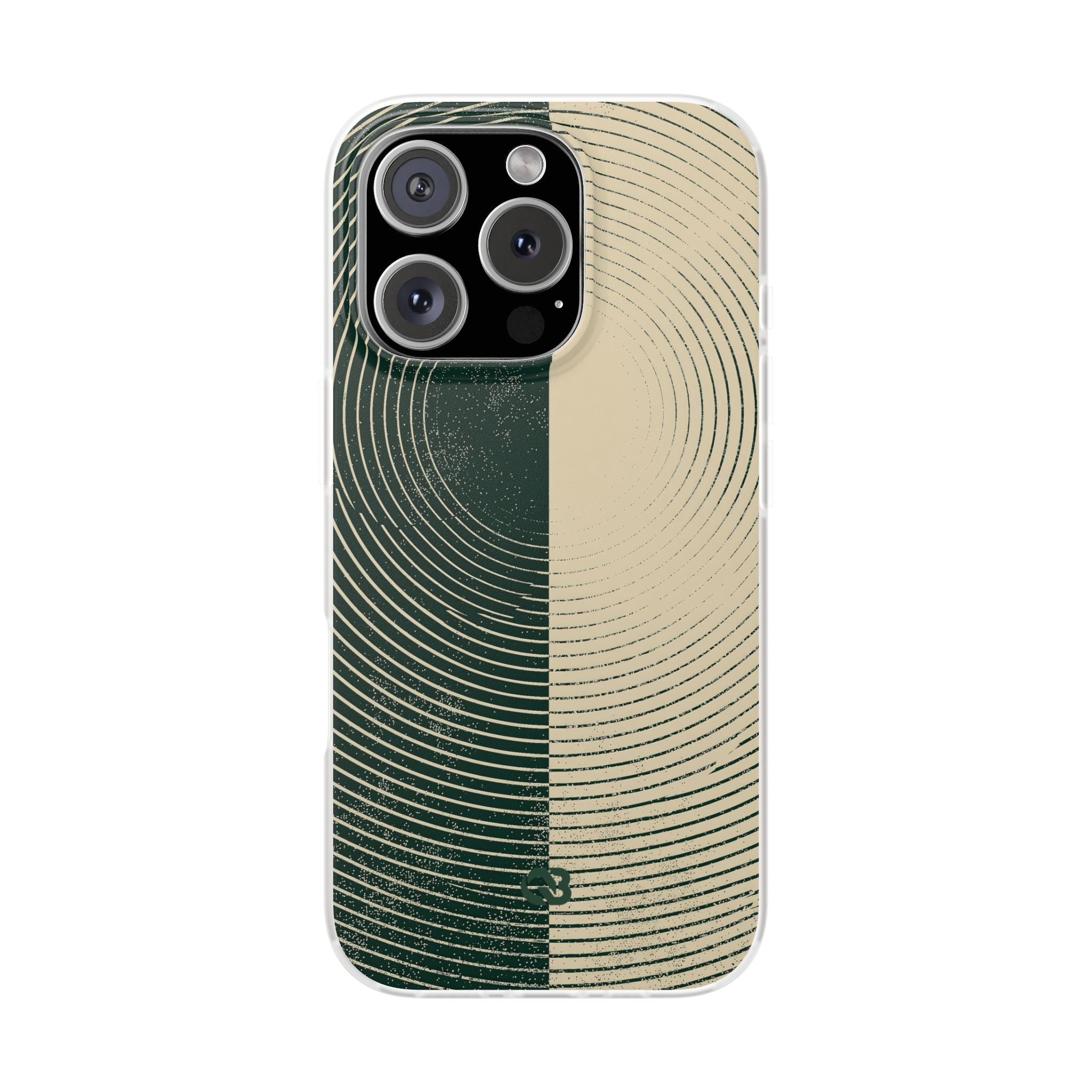 Green Lite Phone Case for iPhone - Evergreen Split Grain