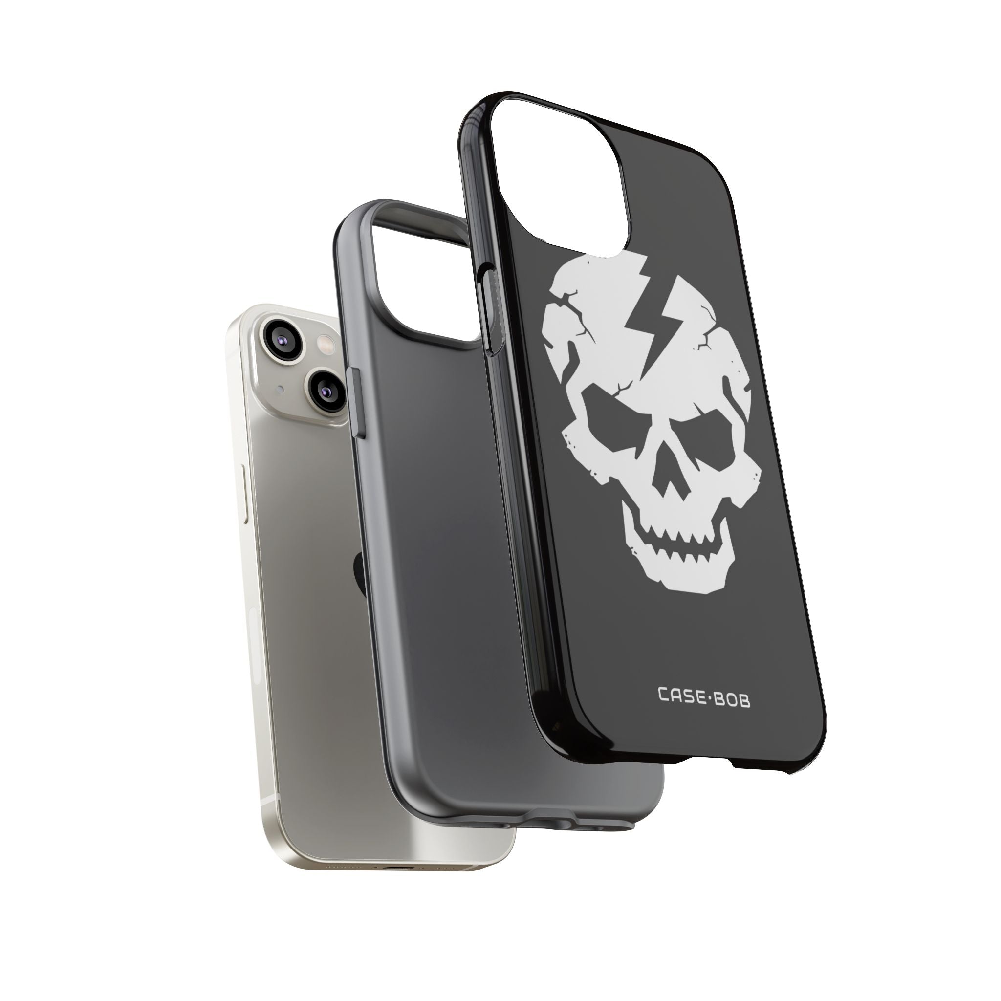 Lightning Skull iPhone 14 Case - Tough