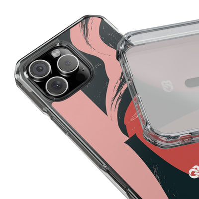 Pink Impact MagSafe Phone Case for iPhone - Cinder Rose Plume