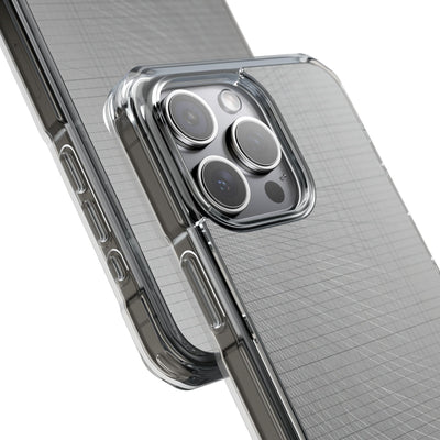 Grey Impact MagSafe Phone Case for iPhone - Chrome Mesh Warp