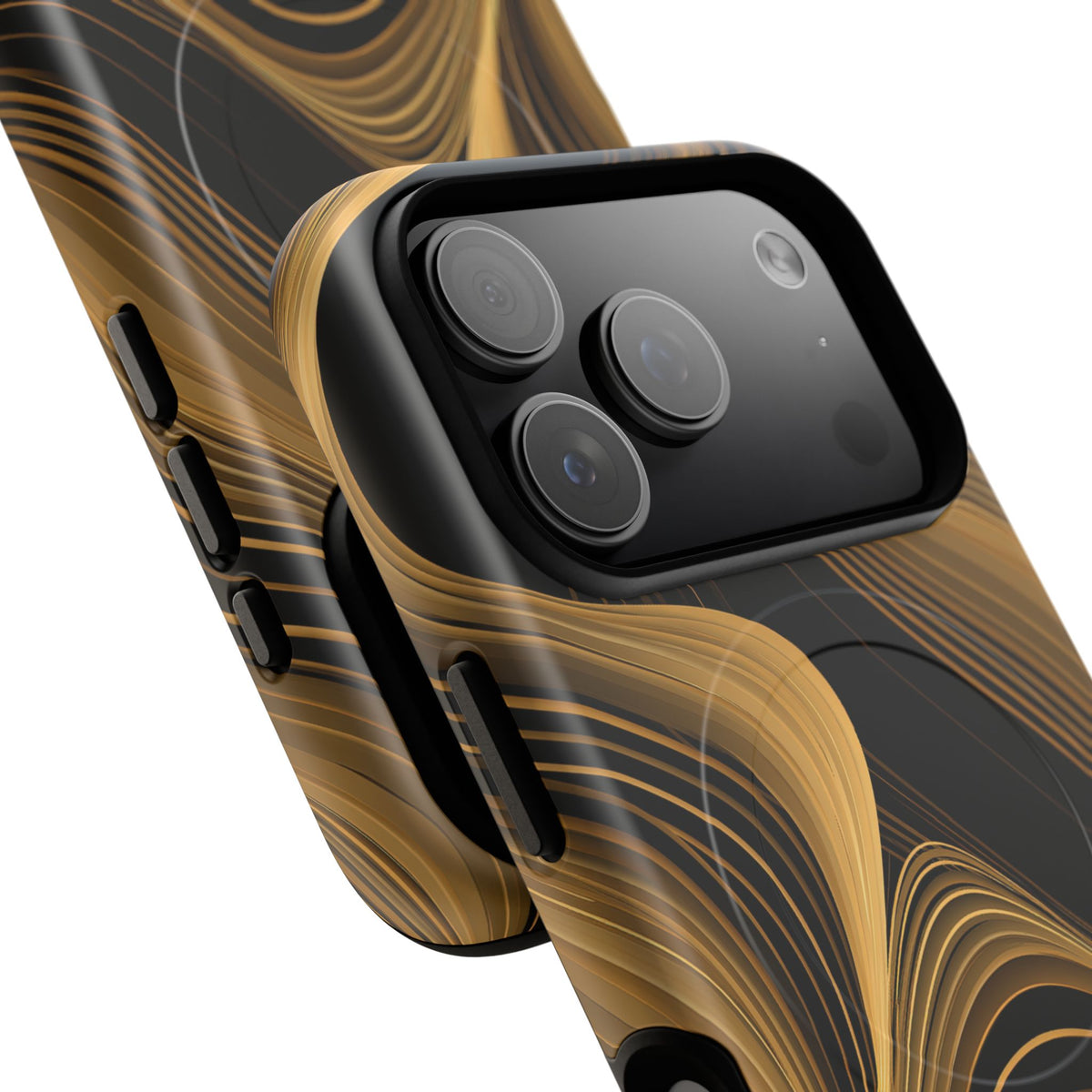 Gold Tough 2.0 Magnetic Phone Case for iPhone - Molten Copper Strands