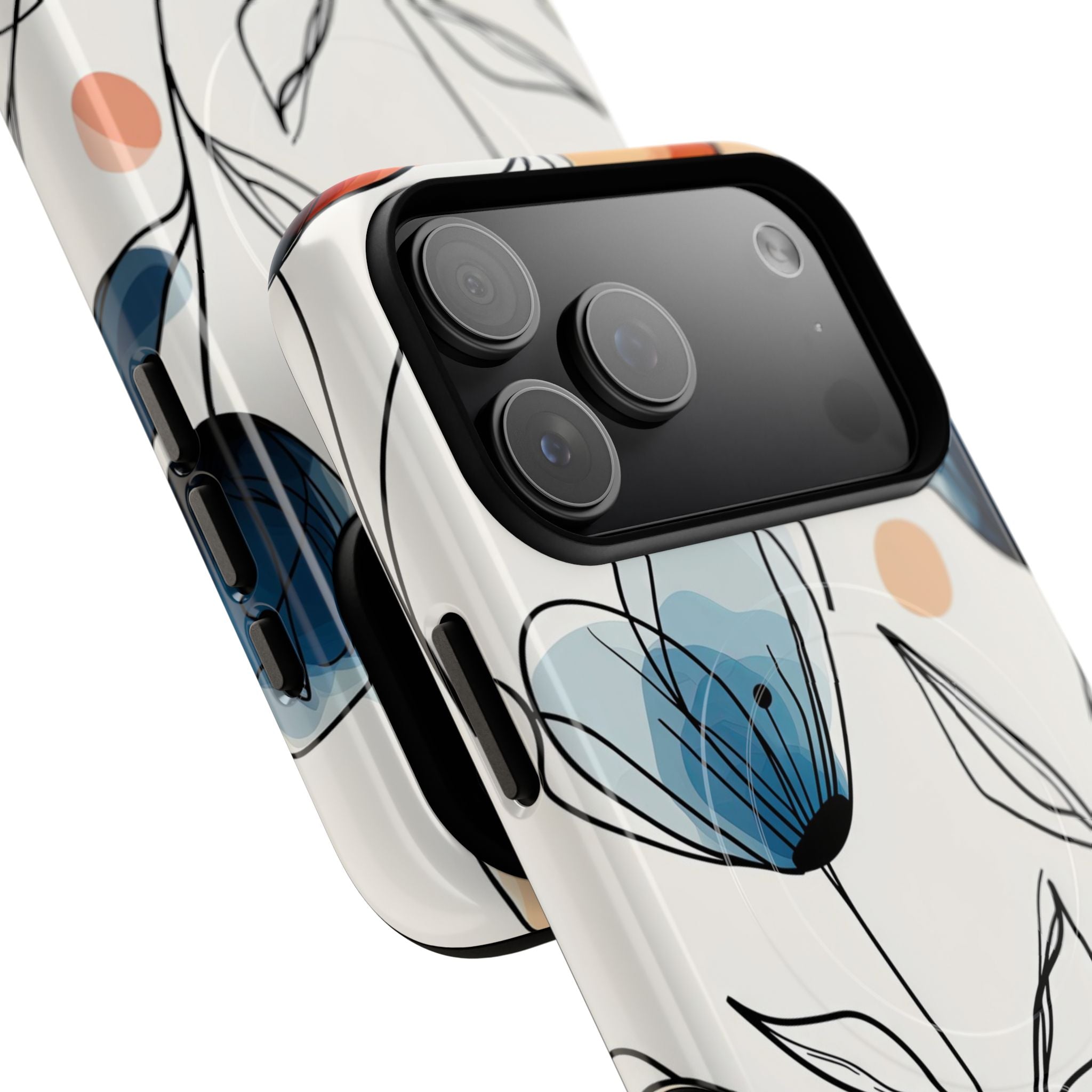 Ink Watercolor Tulips · Tough+ Handyhülle für iPhone · Magsafe