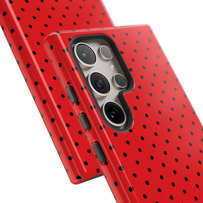 Crimson Dot Matrix Samsung S24 Ultra Case - Tough