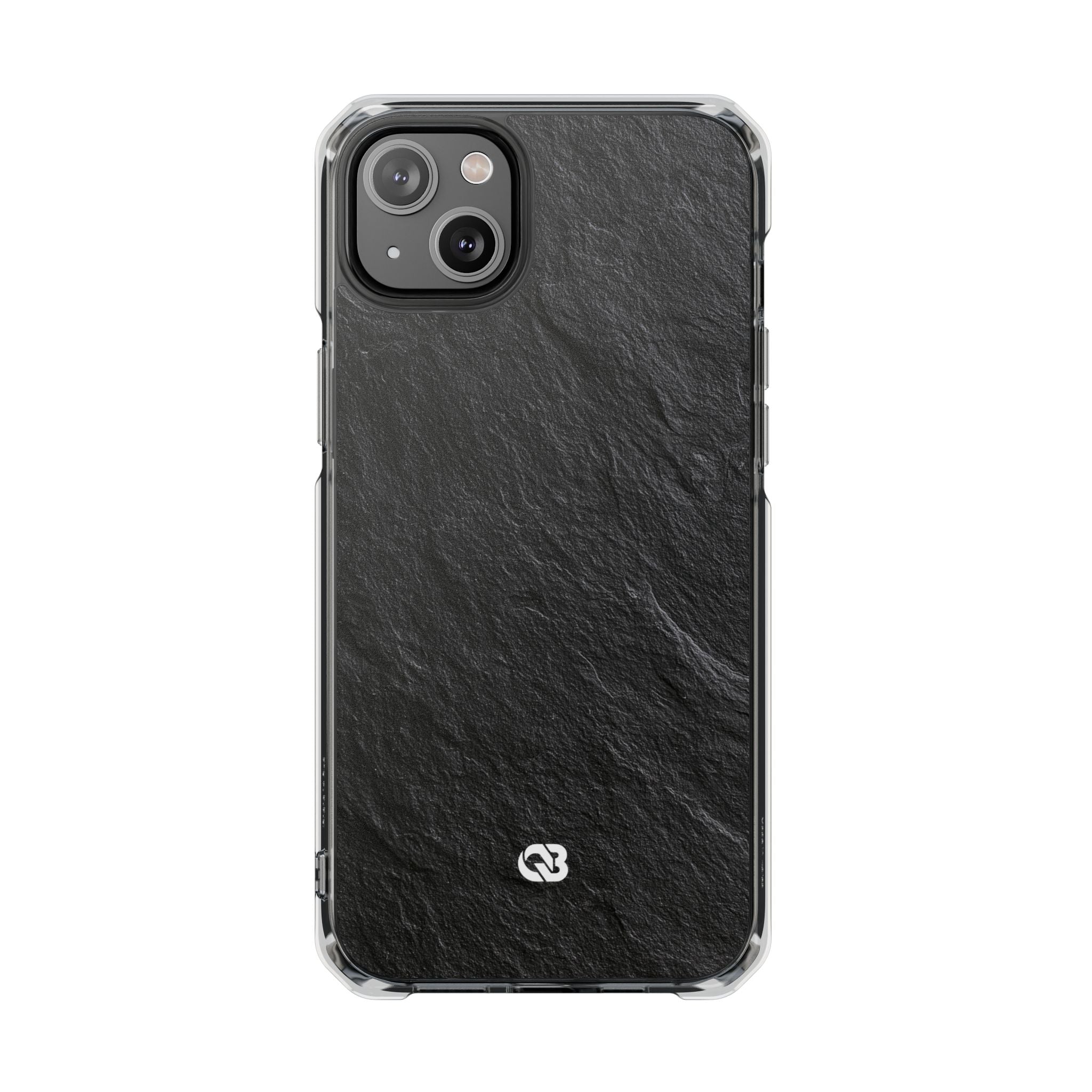 Black Impact MagSafe Phone Case for iPhone - Raw Obsidian Slate