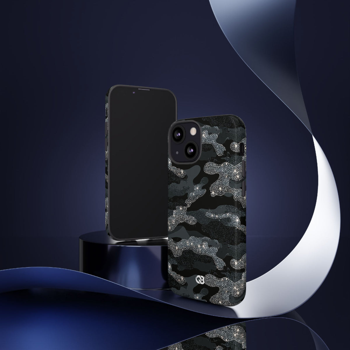 Glitter Shadow Camo · Tough Phone Case for iPhone · Black