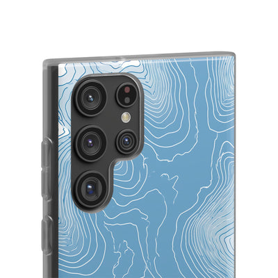 Blue Lite Phone Case for Samsung - Glacial Ridge Topo