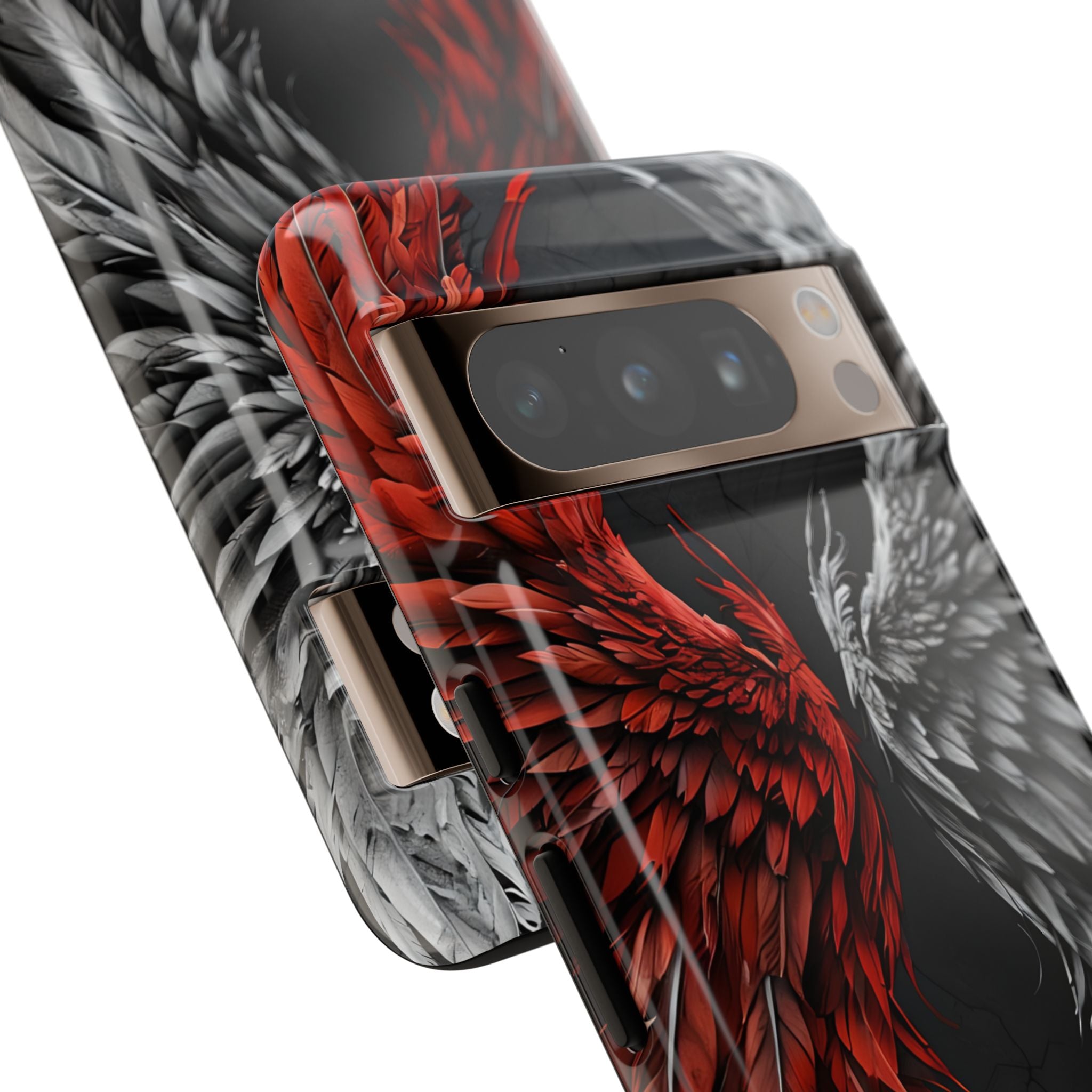 Split Crimson Wing · Tough Phone Case for Google Pixel