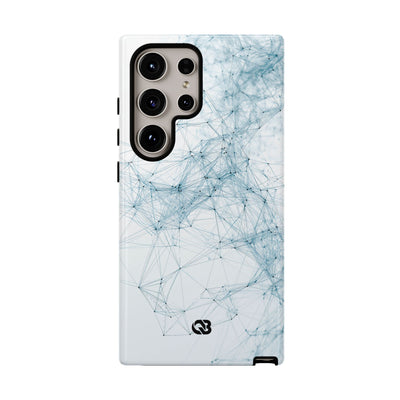 Blue Tough Phone Case for Samsung - Glacial Neural Web