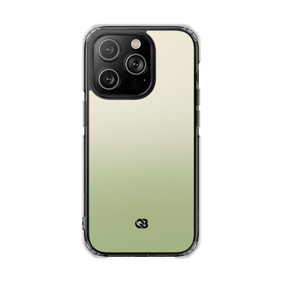 Green Impact MagSafe Phone Case for iPhone - Bone Sage Fade