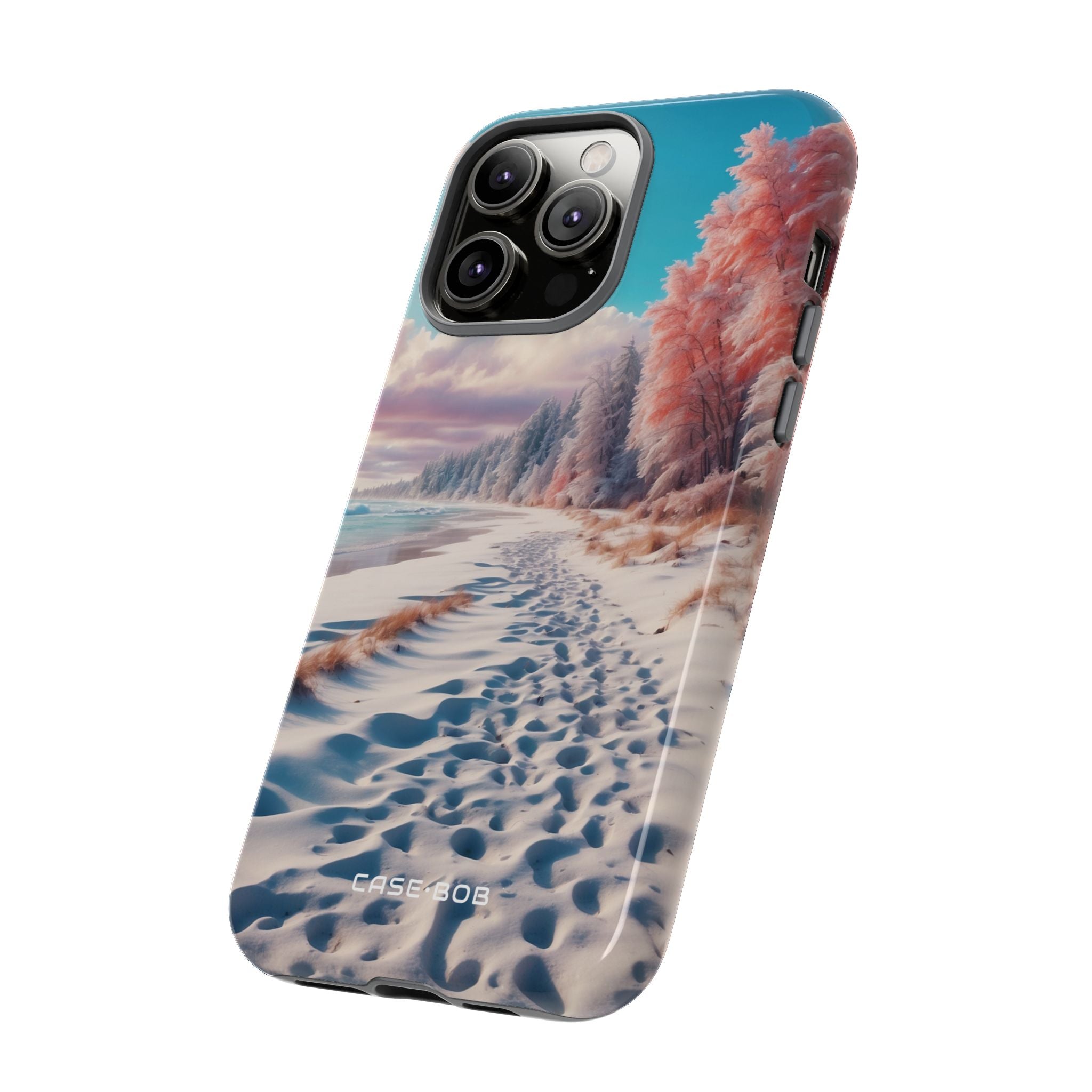 Snowy Footprints iPhone 14 Pro Max Case - Tough