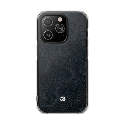 Obsidian Elevation · Clear Impact Magnetic Phone Case for iPhone ·  Black
