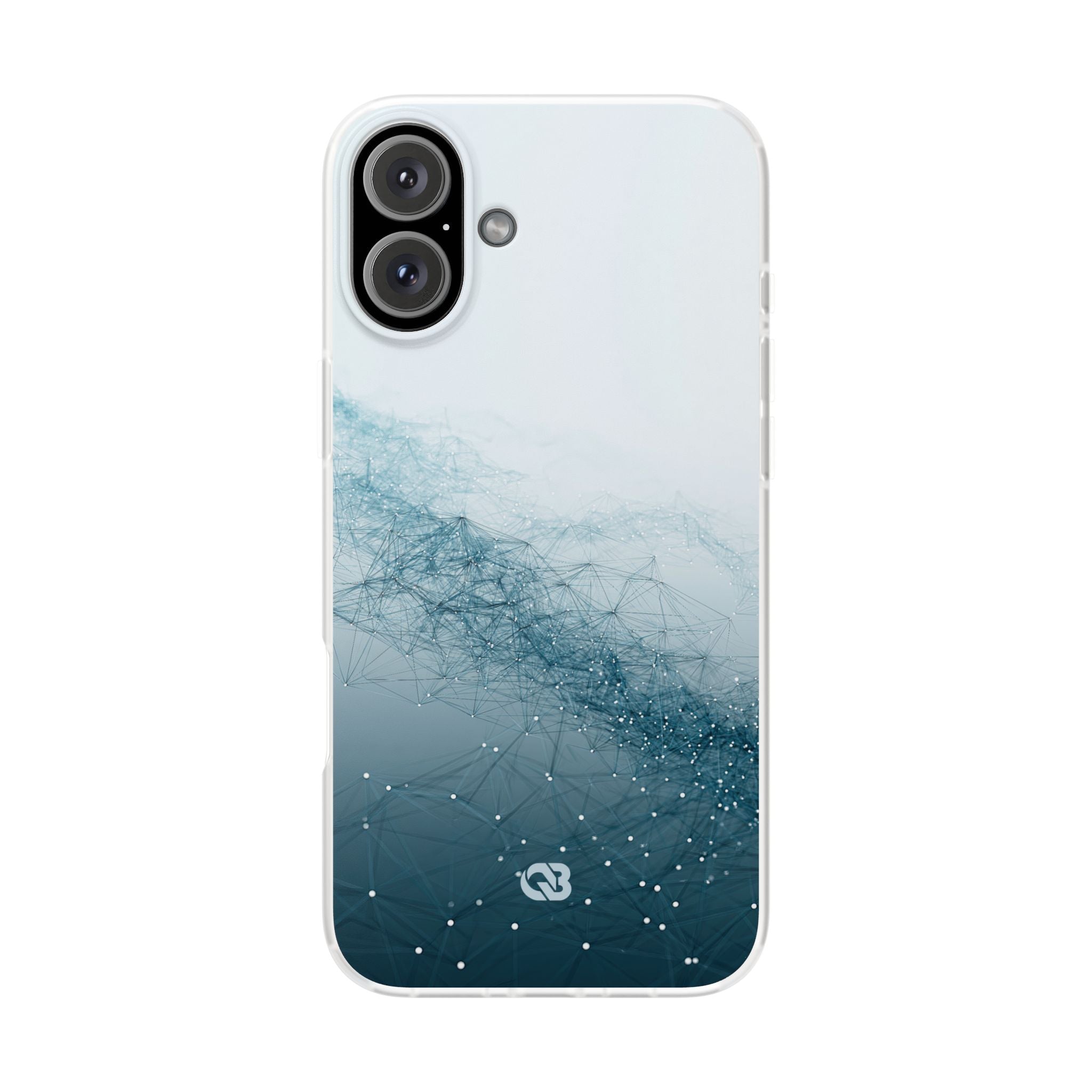 Teal Lite Phone Case for iPhone - Cyan Vector Lattice