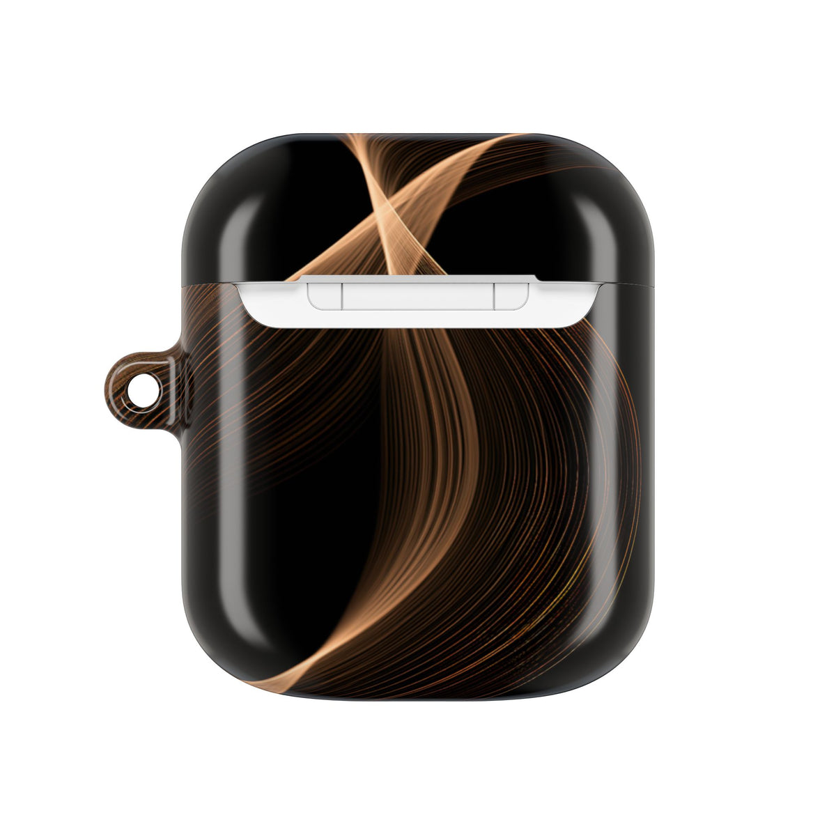 Amber Contour Flow · Hard Case for AirPods & AirPods Pro · Black