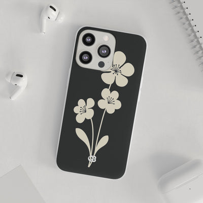 Nordic Blossom · Lite Phone Case for iPhone ·  Black