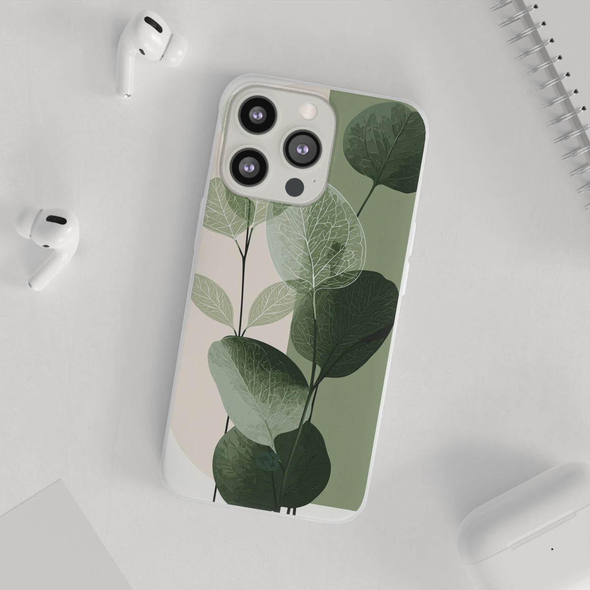 Layered Eucalyptus Study · Lite Phone Case for iPhone ·  Green