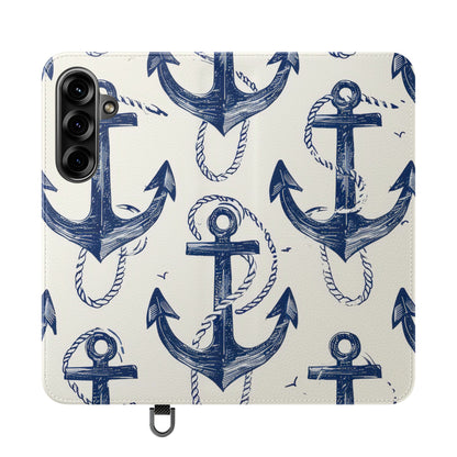 Blue Anchor Breeze - Samsung S25+ Case - Lompakko