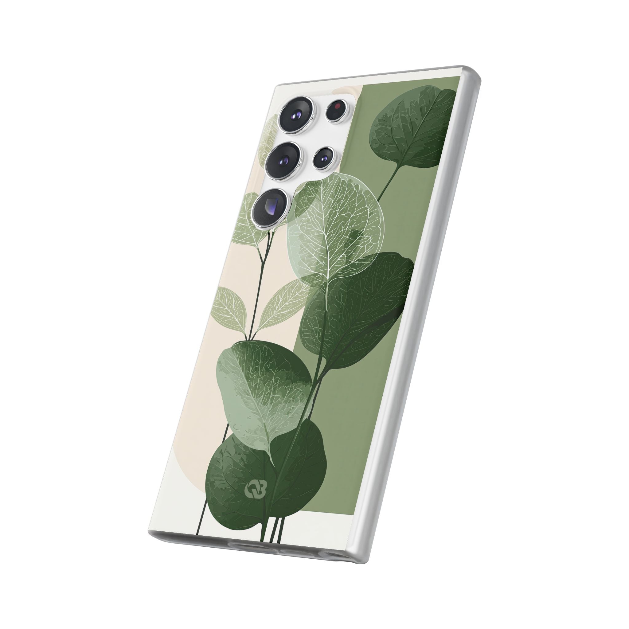 Green Lite Phone Case for Samsung - Sage Leaf Skeletals