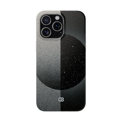 Black Lite Phone Case for iPhone - Lunar Static Orbit