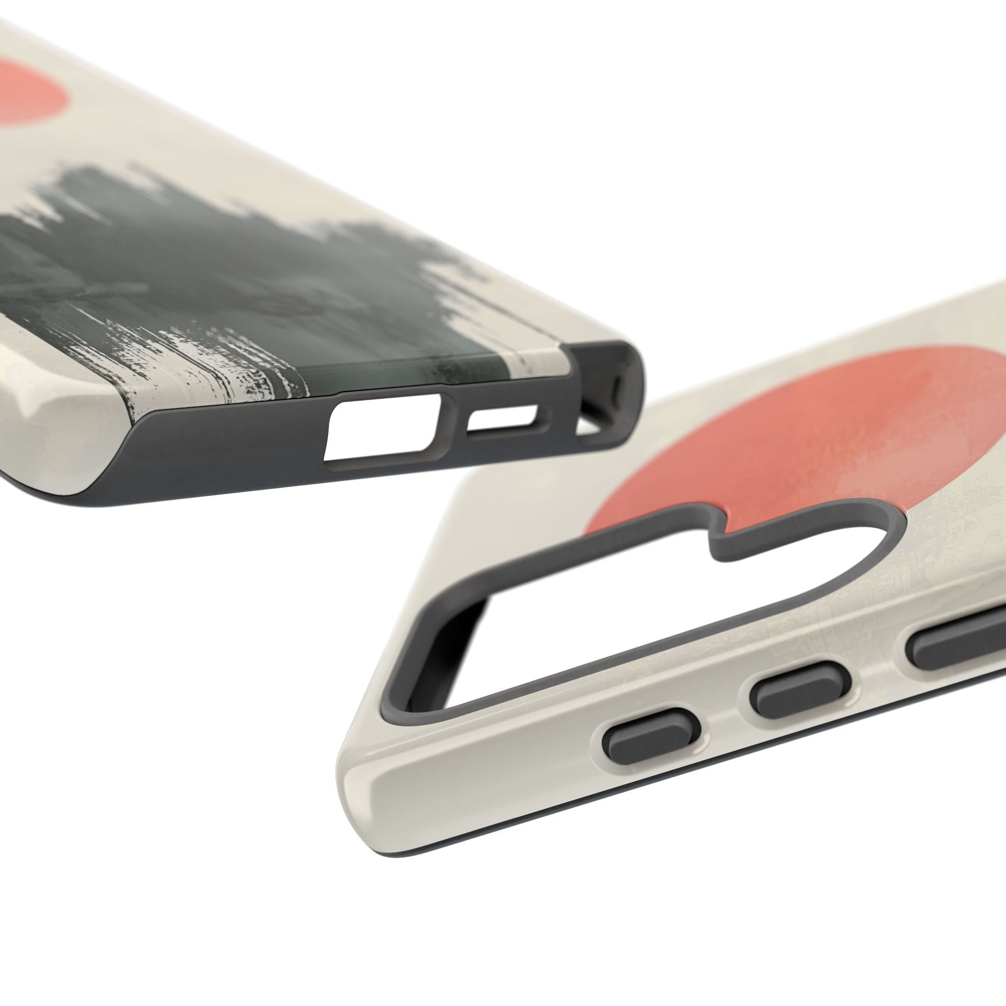 Karmesiner Sonnenstreich · Tough Handyhülle für Samsung