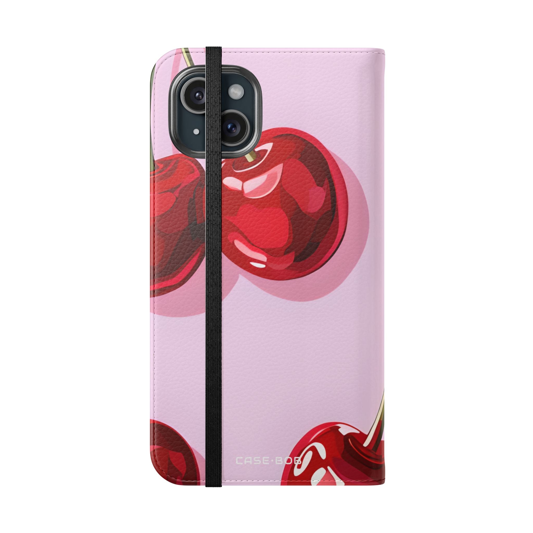 Glossy Cherry Glow - iPhone 15 Plus Case - Wallet
