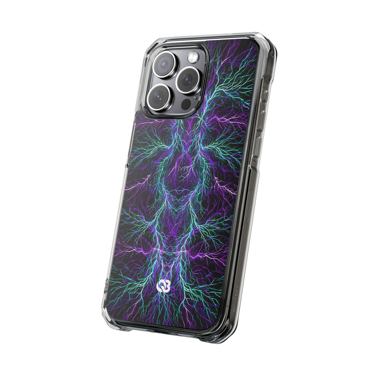 Electric Plasma Arbor · Clear Impact Magnetic Phone Case for iPhone · Purple