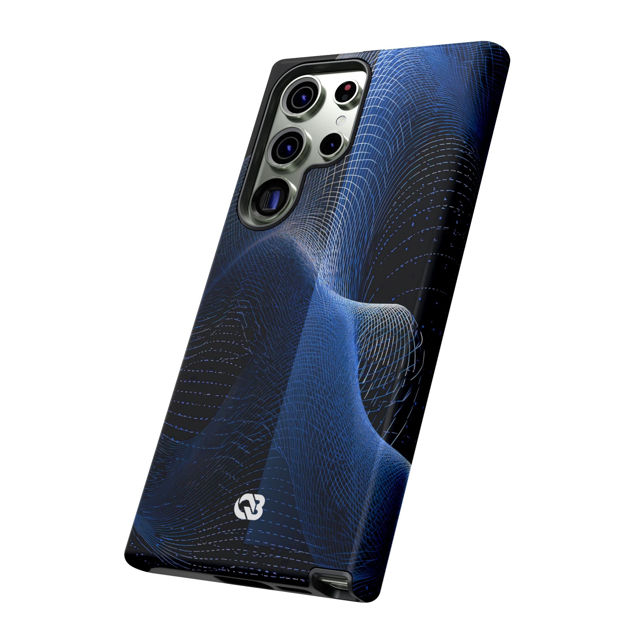 Blue Tough Phone Case for Samsung - Electric Blue Flux