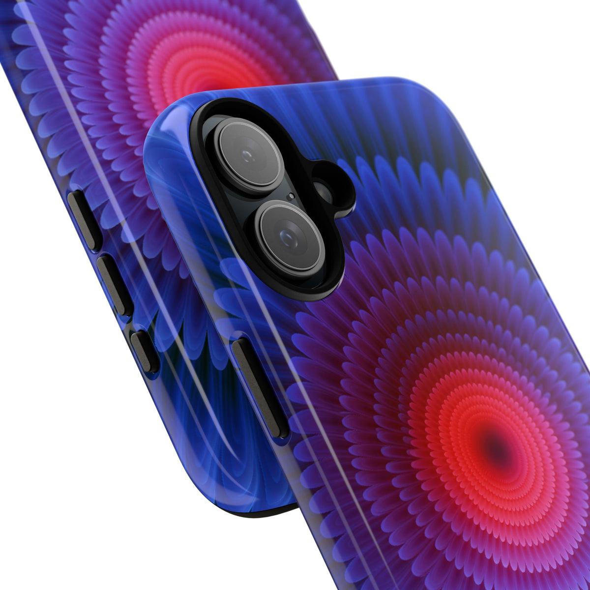 Radial Spectrum Bloom · Tough Phone Case for iPhone · Blue