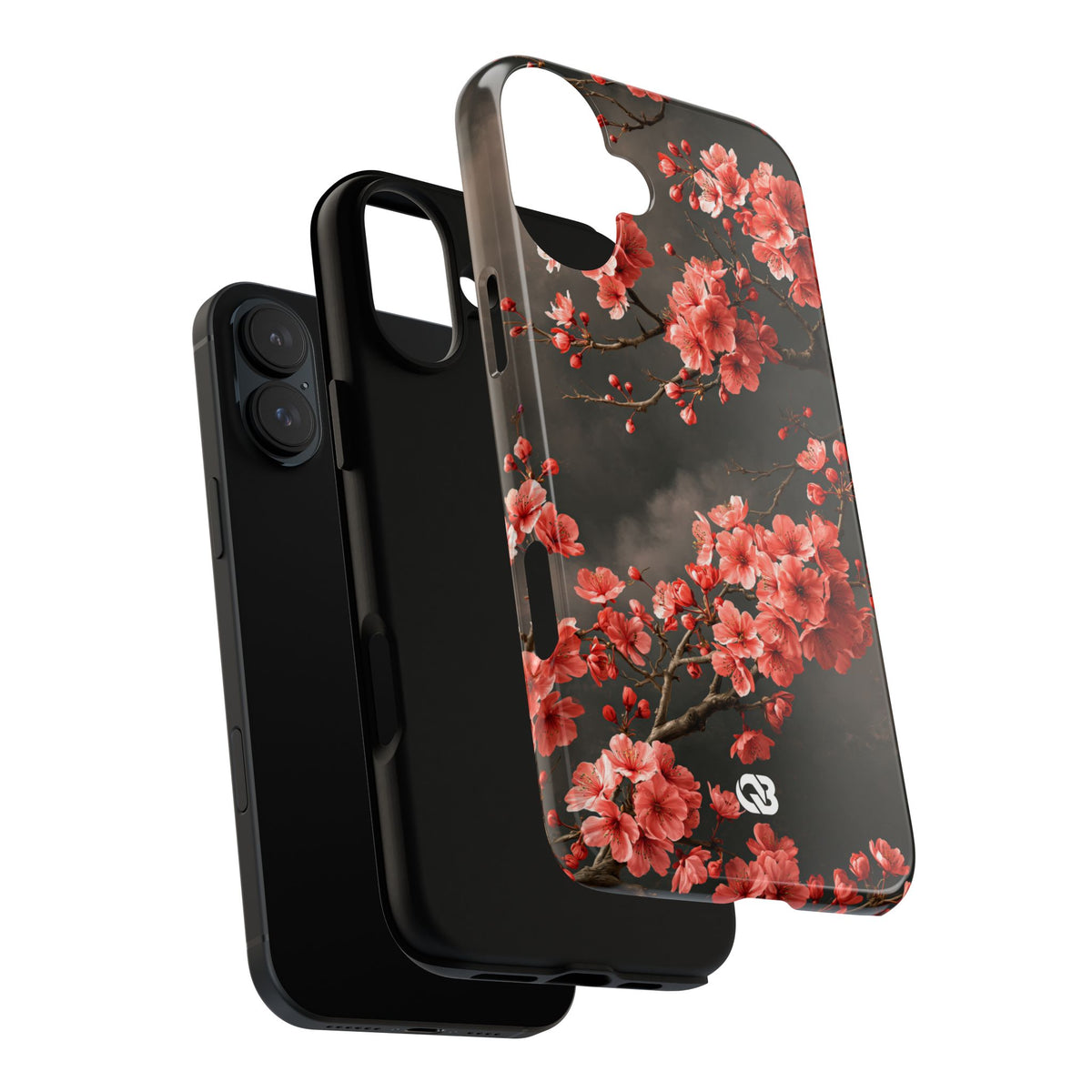 Dark Sakura Nocturne · Tough Phone Case for iPhone · Black