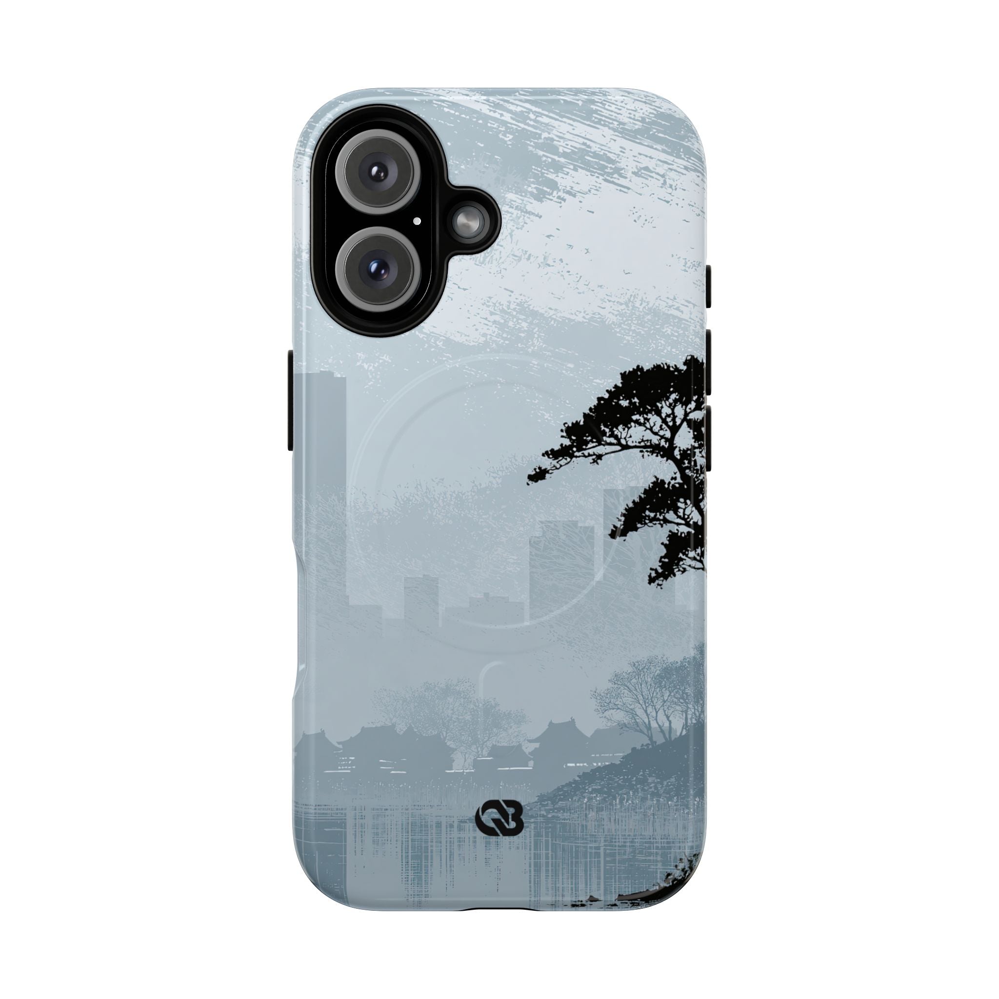 Grey Tough 2.0 Magsafe Phone Case for iPhone - Steel Slate Zen