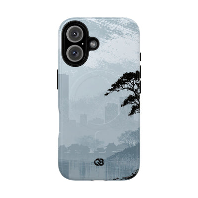 Grey Tough 2.0 Magsafe Phone Case for iPhone - Steel Slate Zen