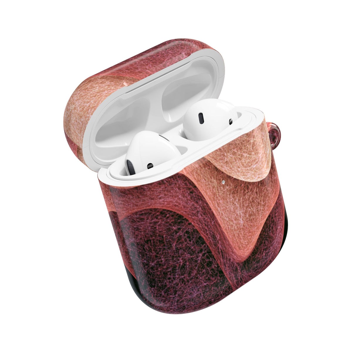 Rose Contour Waves · Hard Case for AirPods & AirPods Pro · Pink