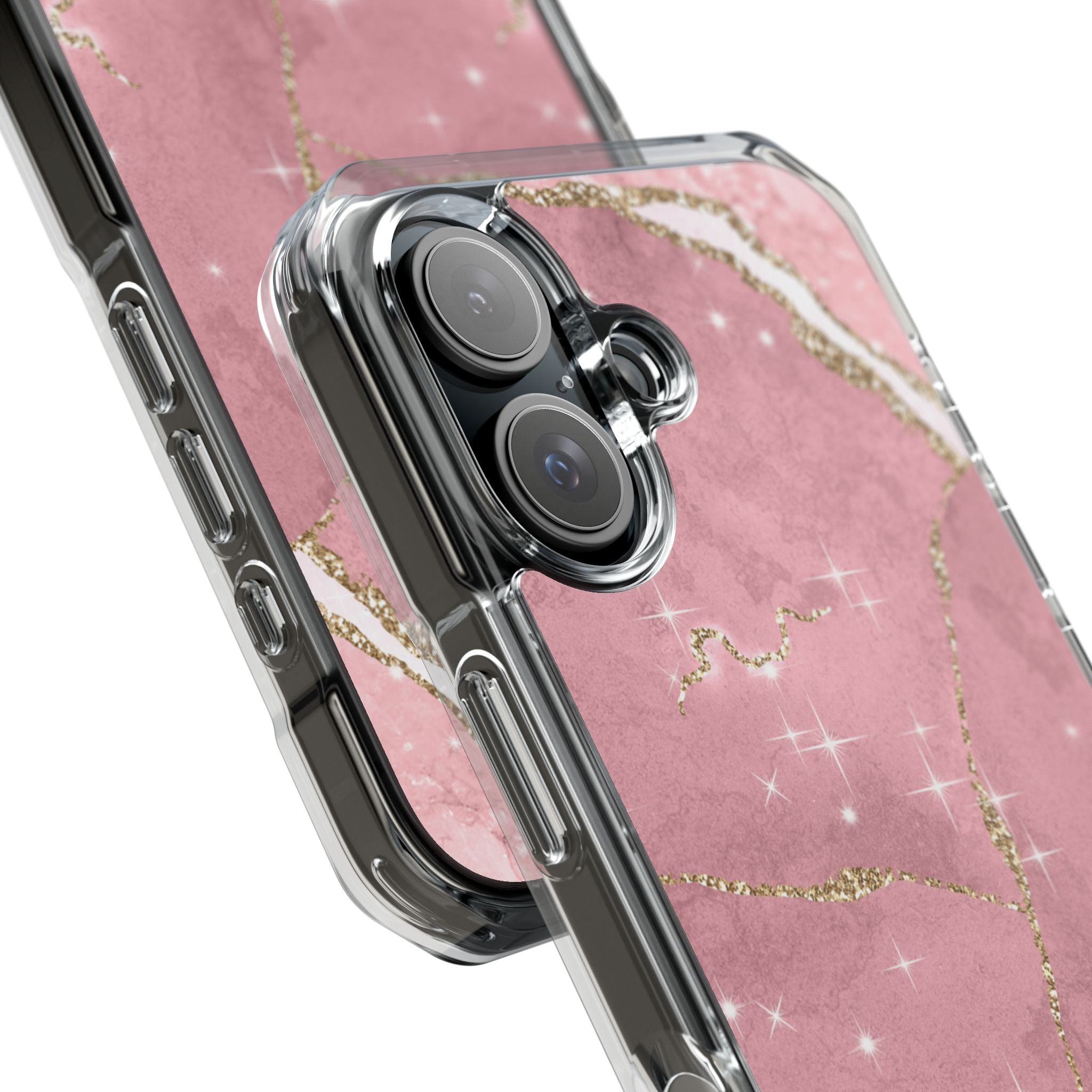 Rose Sparkle Marble · Impact Coque de téléphone pour iPhone · Magsafe
