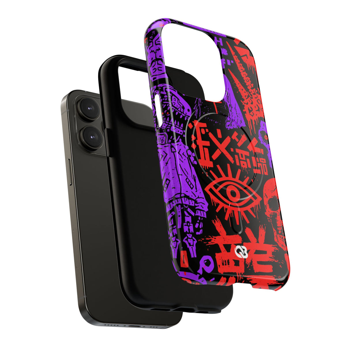 Underground Cyber Glyphs · Tough 2.0 Magnetic Phone Case for iPhone · Black