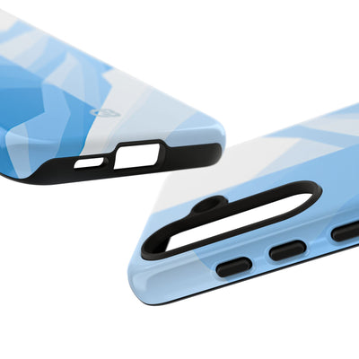 Blue Tough Phone Case for Samsung - Arctic Glacial Ridge