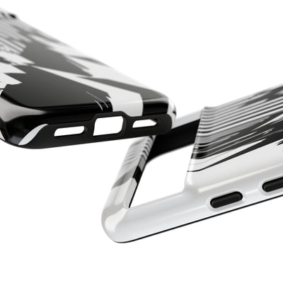 White Tough Phone Case for Google Pixel - Shattered Vector Spire