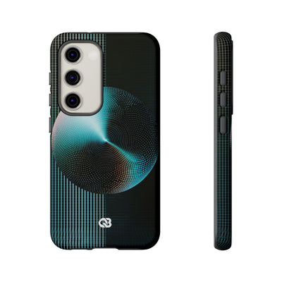Blue Tough Phone Case for Samsung - Cyan Vector Sphere