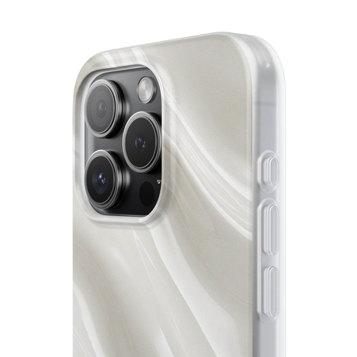 Liquid Enamel Fold · Lite Phone Case for iPhone ·  White