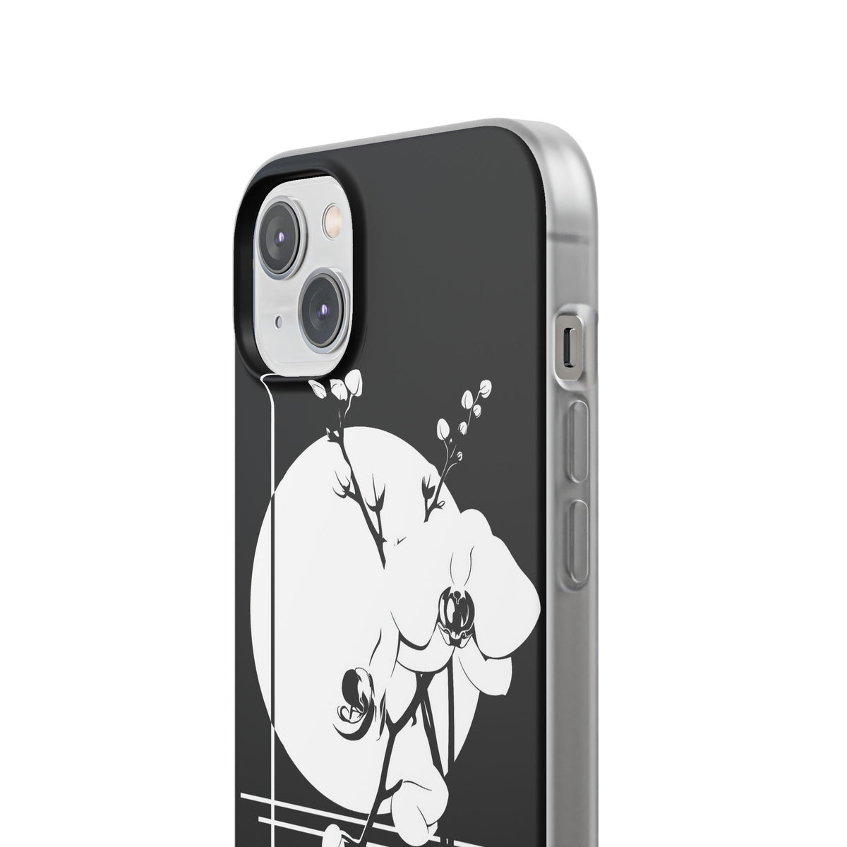 Nocturne Orchid Bloom · Lite Phone Case for iPhone ·  Black