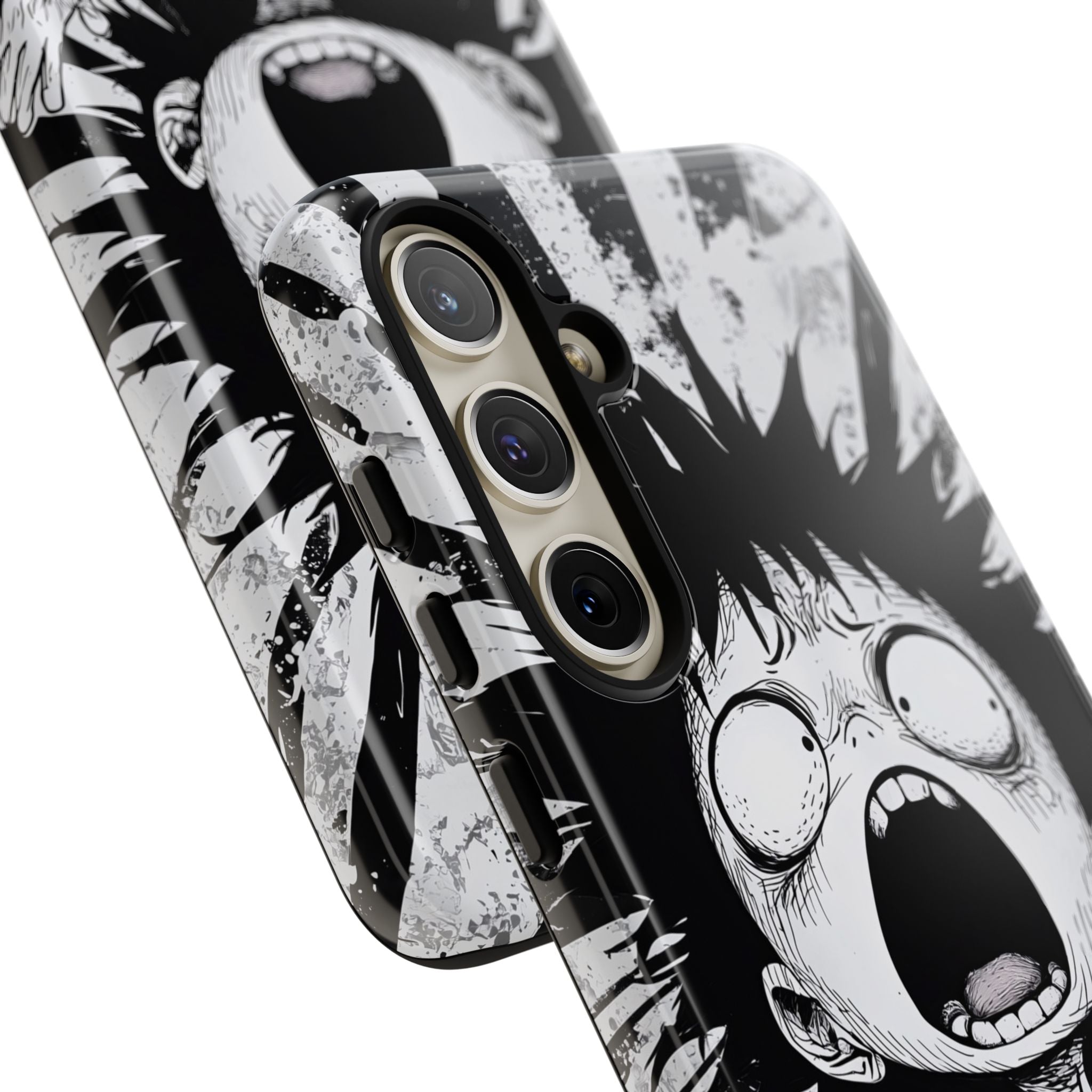 Chaotic Monochrome Scream · Tough Handyhülle für Samsung