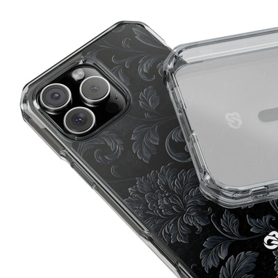 Obsidian Damask · Clear Impact Magnetic Phone Case for iPhone ·  Black