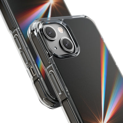 Spectral Refraction · Clear Impact Magnetic Phone Case for iPhone · Black