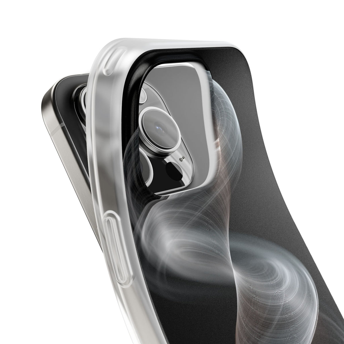 Luminous Vortex · Lite Phone Case for iPhone ·  Black